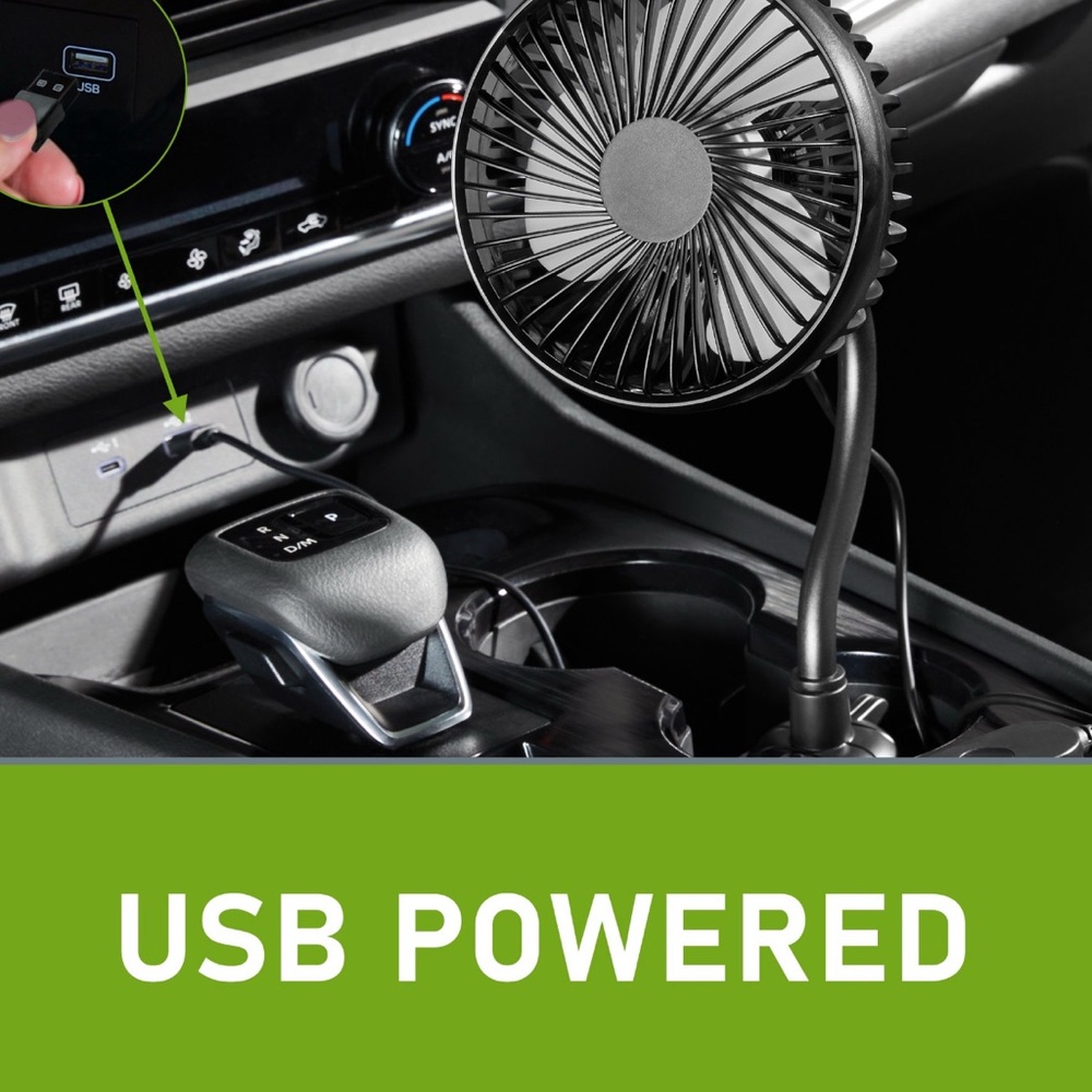 Auto Drive Black Cupholder Fan - Picture 6 of 6